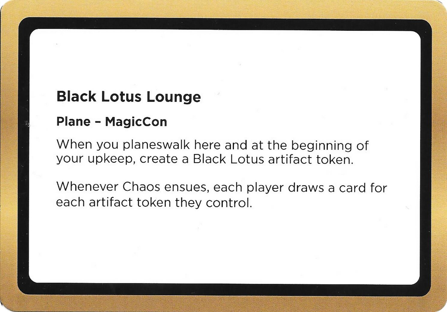 Image for Black Lotus Lounge (Black Lotus Unknown Planechase) (Oversize Cards) - Magic: The Gathering