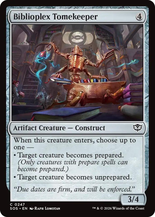 Image for Biblioplex Tomekeeper (247) (Secrets of Strixhaven) - Magic: The Gathering