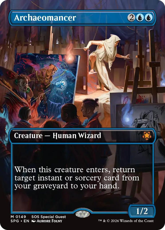 Image for Archaeomancer (Borderless) (149) (Special Guests) - Magic: The Gathering