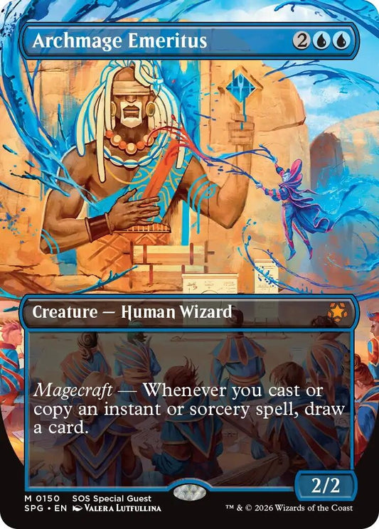Image for Archmage Emeritus (Borderless) (150) (Special Guests) - Magic: The Gathering