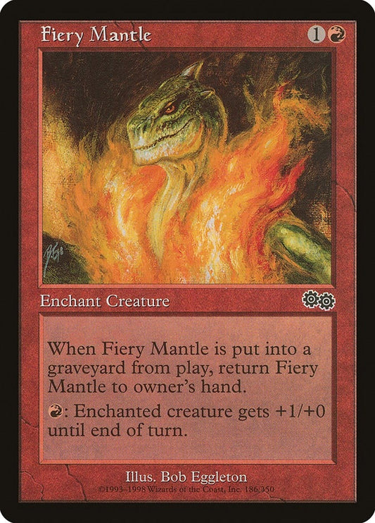 Image for Fiery Mantle (186) (Urza's Saga) - Magic: The Gathering