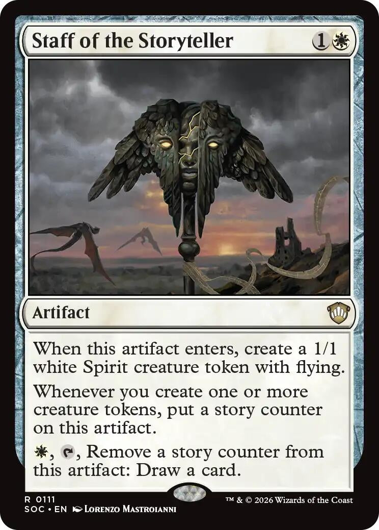 Image for Staff of the Storyteller (111) (Secrets of Strixhaven) - Magic: The Gathering