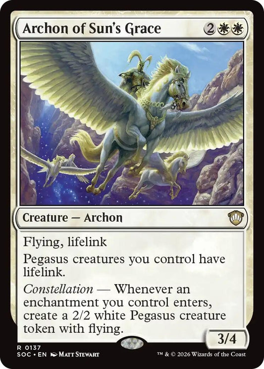 Image for Archon of Sun's Grace (137) (Secrets of Strixhaven) - Magic: The Gathering