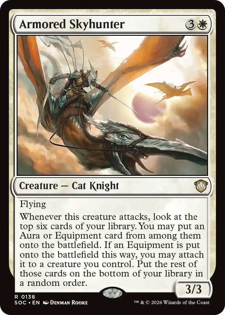 Image for Armored Skyhunter (138) (Secrets of Strixhaven) - Magic: The Gathering