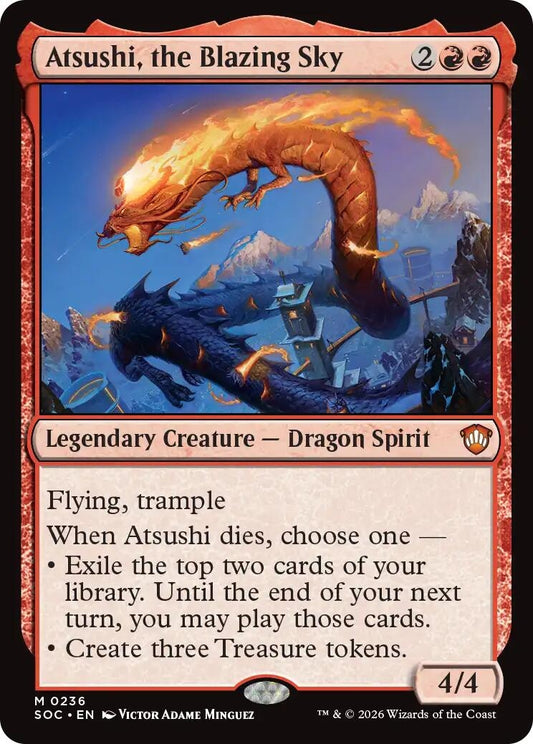 Image for Atsushi, the Blazing Sky (236) (Secrets of Strixhaven) - Magic: The Gathering
