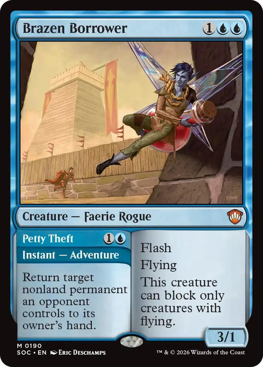 Image for Brazen Borrower (190) (Secrets of Strixhaven) - Magic: The Gathering