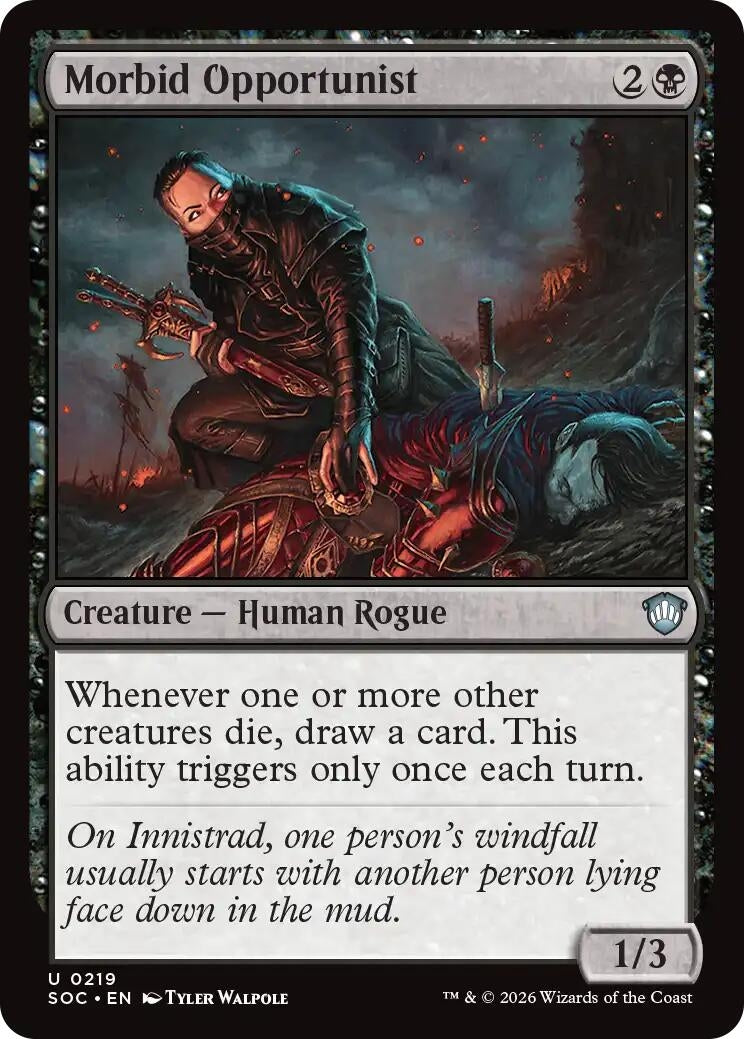 Image for Morbid Opportunist (219) (Secrets of Strixhaven) - Magic: The Gathering
