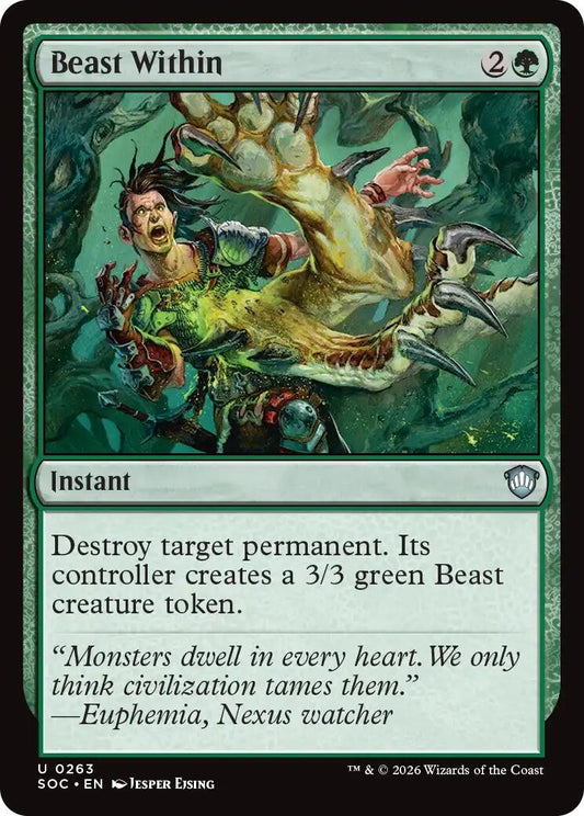 Image for Beast Within (263) (Secrets of Strixhaven) - Magic: The Gathering