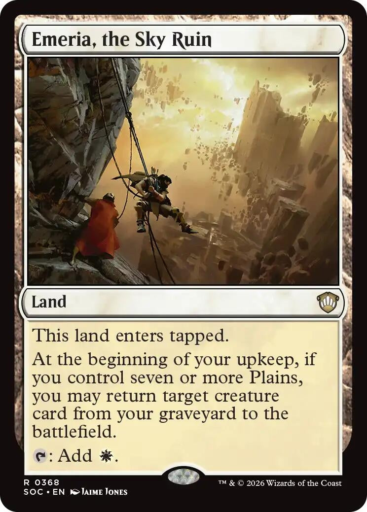 Image for Emeria, the Sky Ruin (368) (Secrets of Strixhaven) - Magic: The Gathering