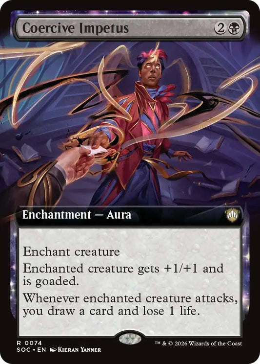 Image for Coercive Impetus (Extended Art) (74) (Secrets of Strixhaven) - Magic: The Gathering