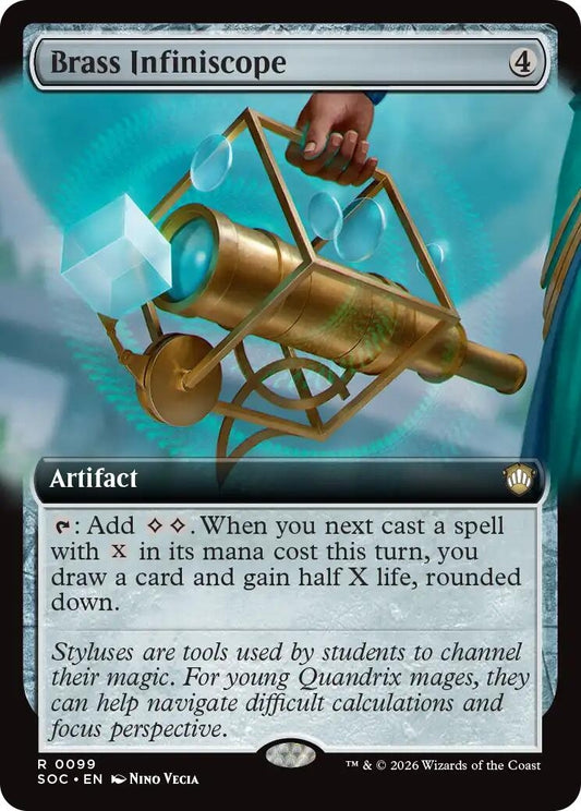 Image for Brass Infiniscope (Extended Art) (99) (Secrets of Strixhaven) - Magic: The Gathering