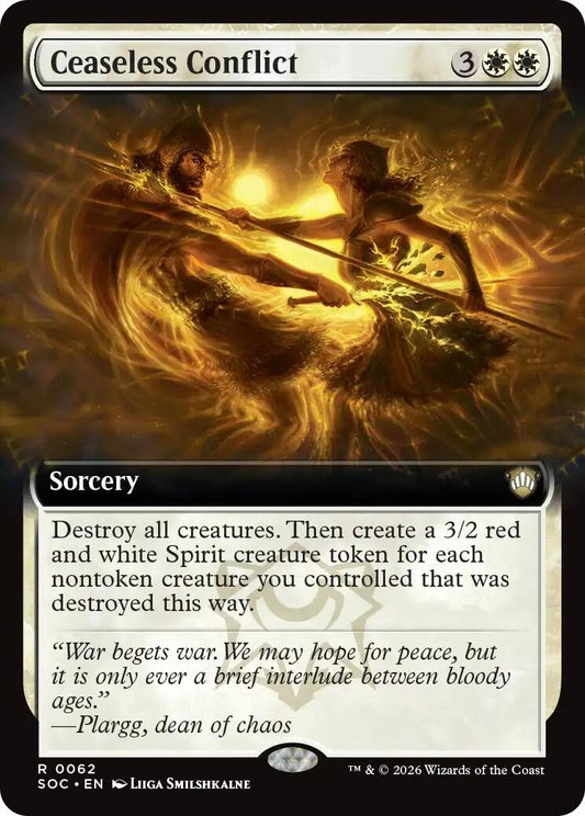 Image for Ceaseless Conflict (Extended Art) (62) (Secrets of Strixhaven) - Magic: The Gathering