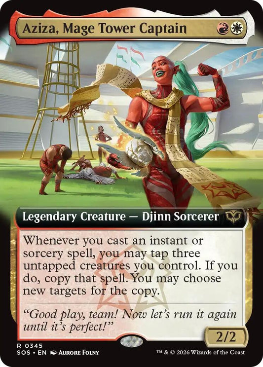 Image for Aziza, Mage Tower Captain (Extended Art) (345) (Secrets of Strixhaven) - Magic: The Gathering