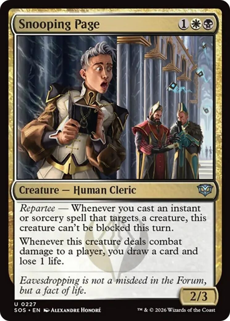 Image for Snooping Page (227) (Secrets of Strixhaven) - Magic: The Gathering
