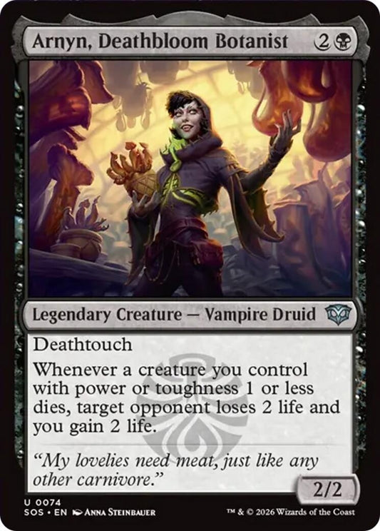 Image for Arnyn, Deathbloom Botanist (74) (Secrets of Strixhaven) - Magic: The Gathering