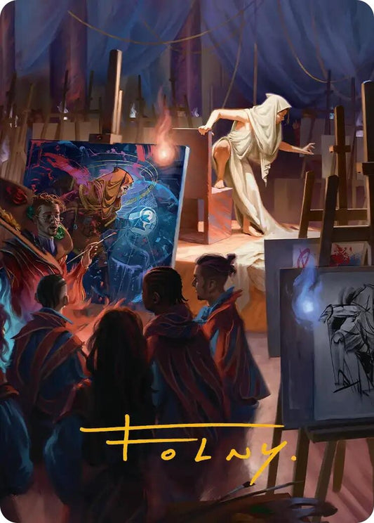 Image for Archaeomancer Art Card (Gold-Stamped Signature) (41) (Secrets of Strixhaven) - Magic: The Gathering