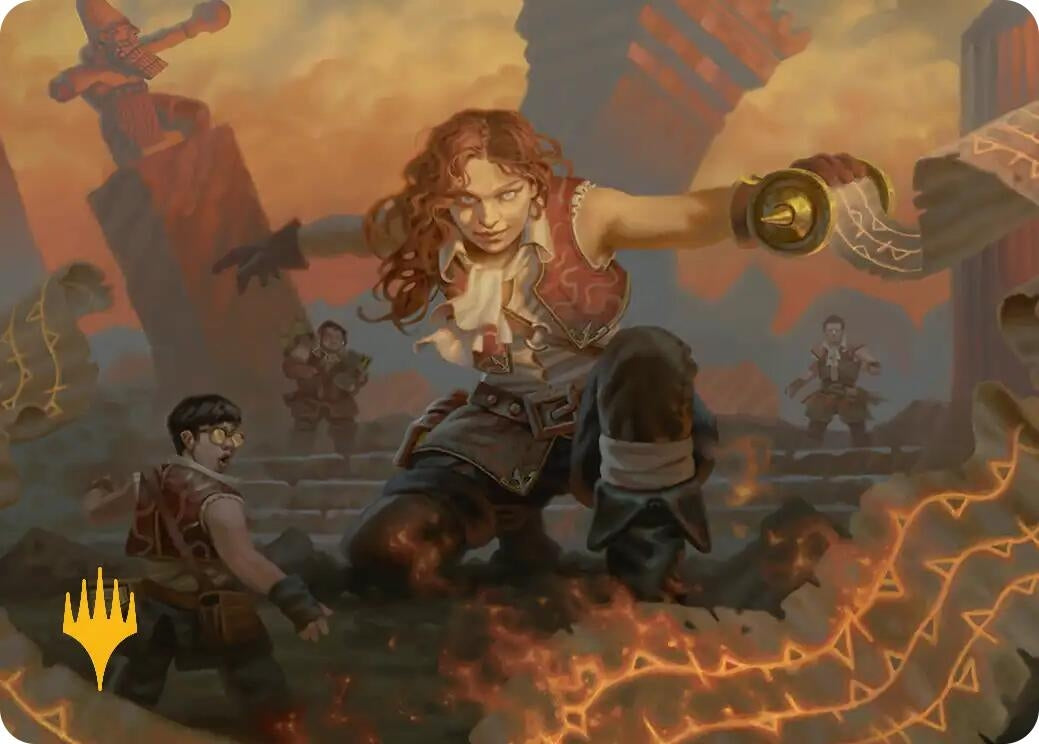 Image for Zealous Lorecaster Art Card (Gold-Stamped Planeswalker Symbol) (14) (Secrets of Strixhaven) - Magic: The Gathering
