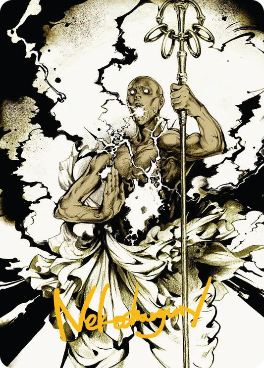 Image for Burst Lightning Art Card (Gold-Stamped Signature) (51) (Secrets of Strixhaven) - Magic: The Gathering