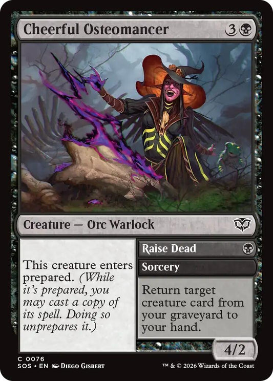 Image for Cheerful Osteomancer (76) (Secrets of Strixhaven) - Magic: The Gathering