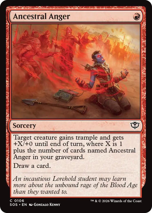 Image for Ancestral Anger (106) (Secrets of Strixhaven) - Magic: The Gathering