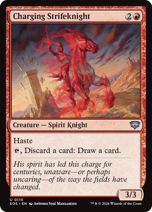 Image for Charging Strikeknight (110) (Secrets of Strixhaven) - Magic: The Gathering