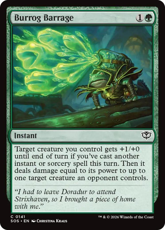 Image for Burrog Barrage (141) (Secrets of Strixhaven) - Magic: The Gathering