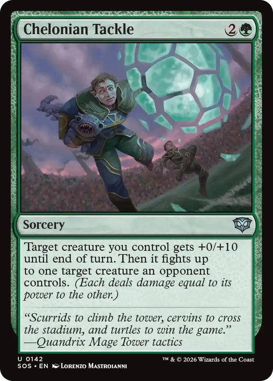Image for Chelonian Tackle (142) (Secrets of Strixhaven) - Magic: The Gathering