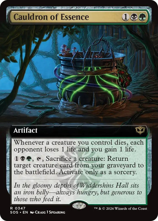 Image for Cauldron of Essence (Extended Art) (347) (Secrets of Strixhaven) - Magic: The Gathering