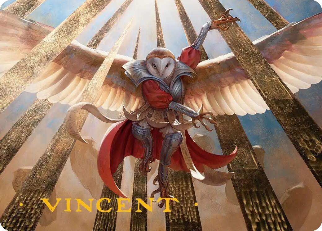 Image for Hardened Academic Art Card (Gold-Stamped Signature) (18) (Secrets of Strixhaven) - Magic: The Gathering