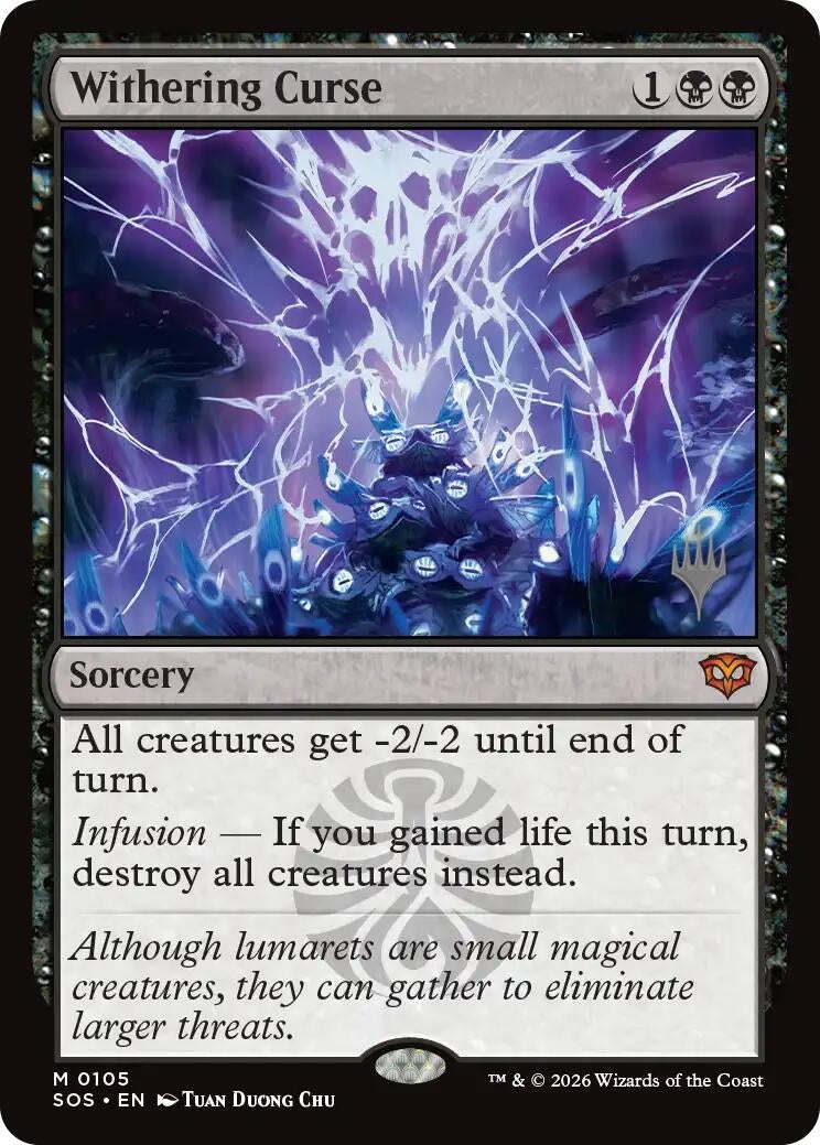 Image for Withering Curse (105) (Secrets of Strixhaven) - Magic: The Gathering
