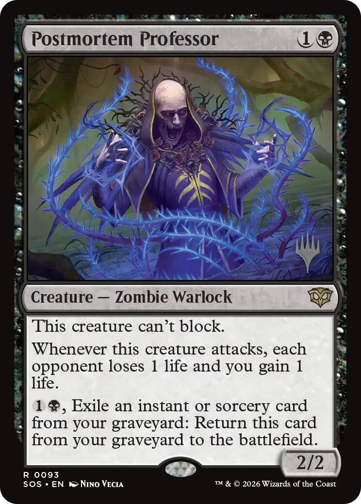 Image for Postmortem Professor (93) (Secrets of Strixhaven) - Magic: The Gathering