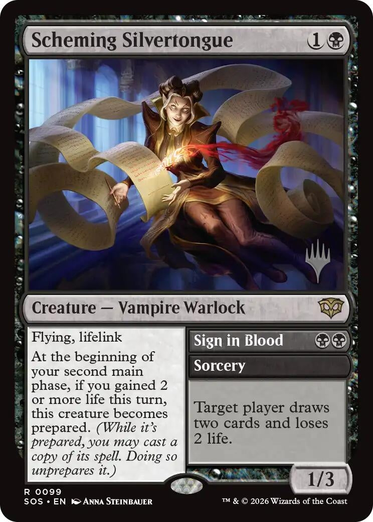 Image for Scheming Silvertongue (99) (Secrets of Strixhaven) - Magic: The Gathering