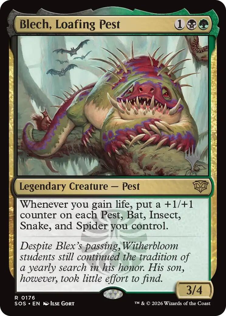 Image for Blech, Loafing Pest (176) (Secrets of Strixhaven) - Magic: The Gathering