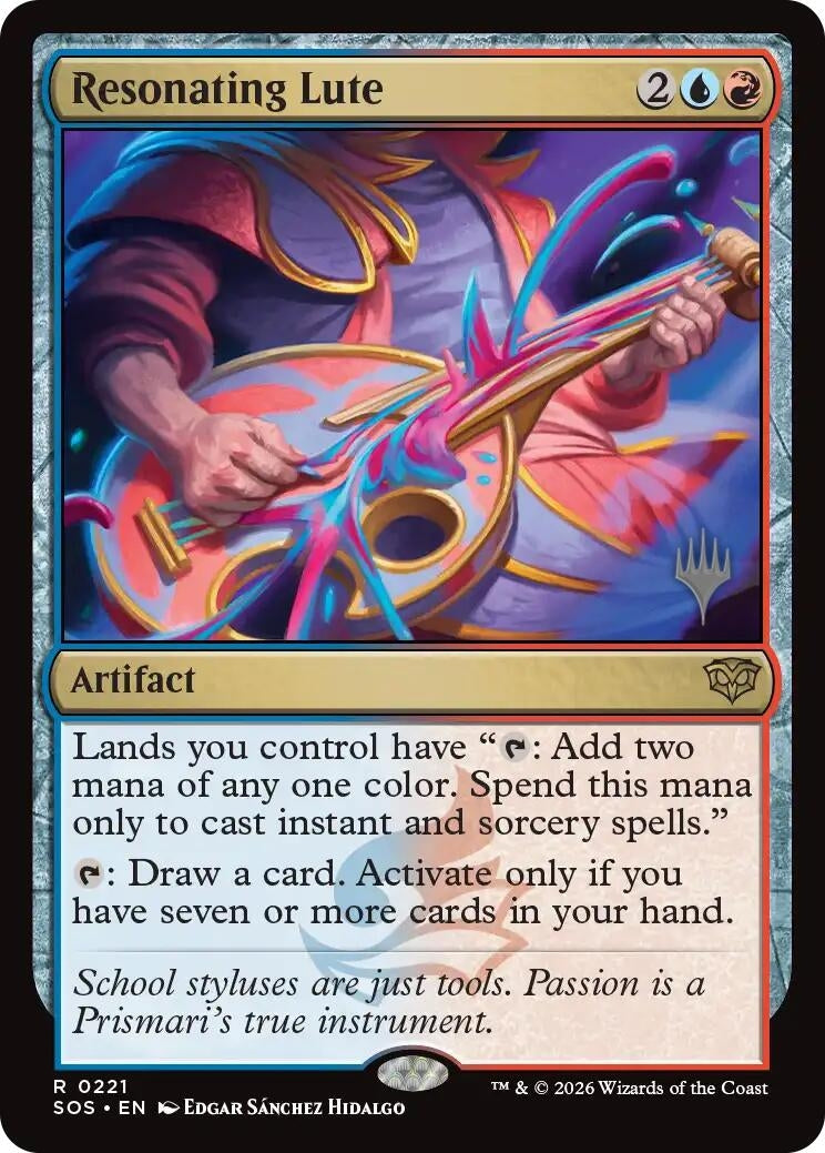 Image for Resonating Lute (221) (Secrets of Strixhaven) - Magic: The Gathering