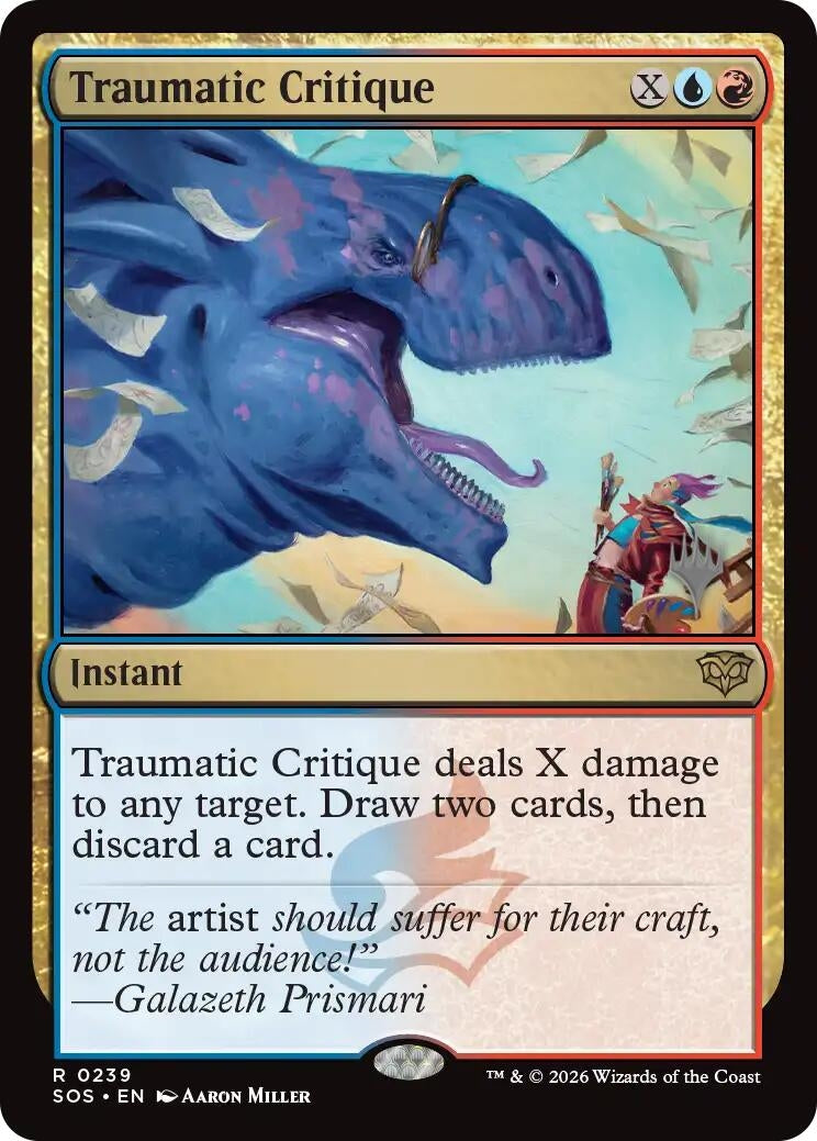 Image for Traumatic Critique (239) (Secrets of Strixhaven) - Magic: The Gathering