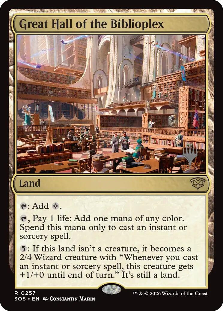 Image for Great Hall of the Biblioplex (257) (Secrets of Strixhaven) - Magic: The Gathering