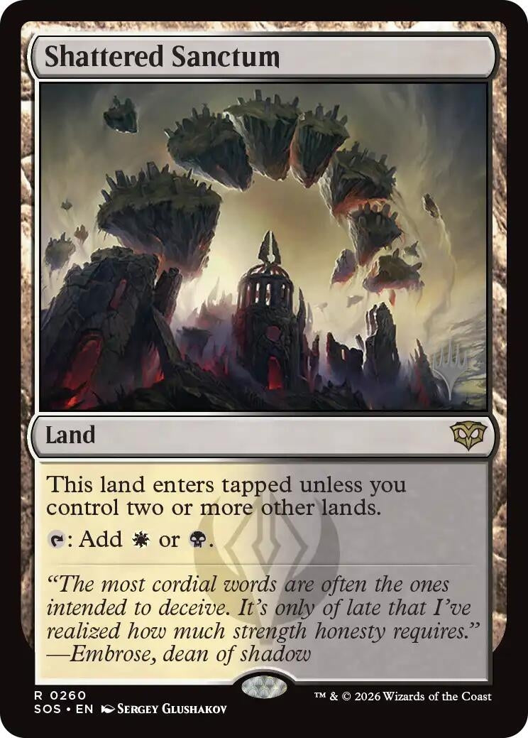 Image for Shattered Sanctum (260) (Secrets of Strixhaven) - Magic: The Gathering