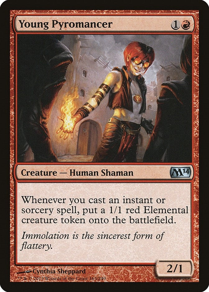 Image for Young Pyromancer (163) (Magic 2014 (M14)) - Magic: The Gathering