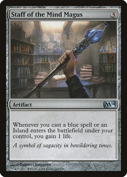 Image for Staff of the Mind Magus (221) (Magic 2014 (M14)) - Magic: The Gathering