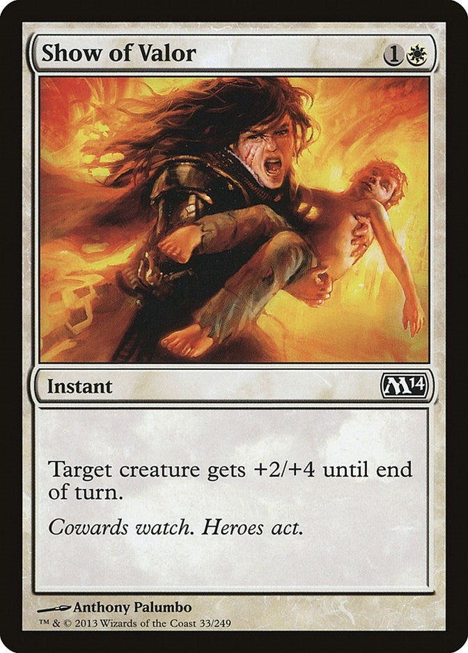 Image for Show of Valor (33) (Magic 2014 (M14)) - Magic: The Gathering
