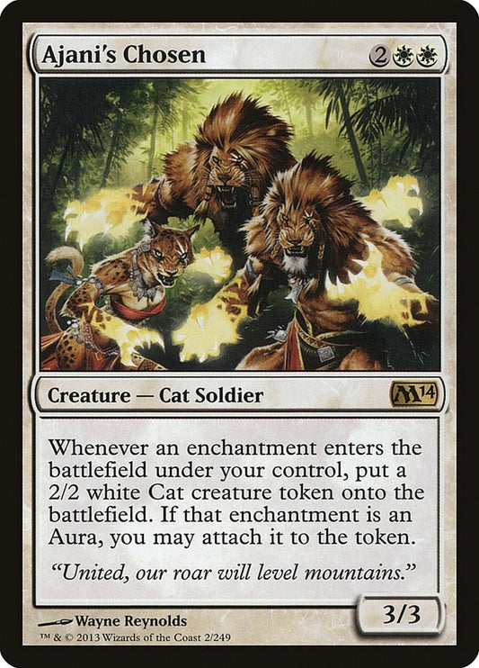 Image for Ajani's Chosen (2) (Magic 2014 (M14)) - Magic: The Gathering
