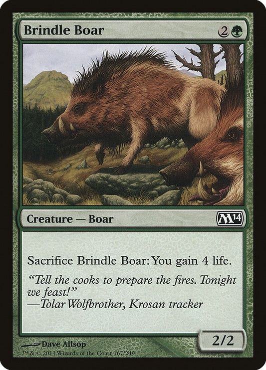 Image for Brindle Boar (167) (Magic 2014 (M14)) - Magic: The Gathering