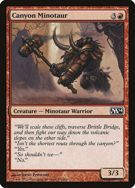 Image for Canyon Minotaur (131) (Magic 2014 (M14)) - Magic: The Gathering