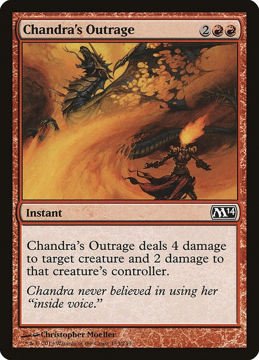 Image for Chandra's Outrage (133) (Magic 2014 (M14)) - Magic: The Gathering