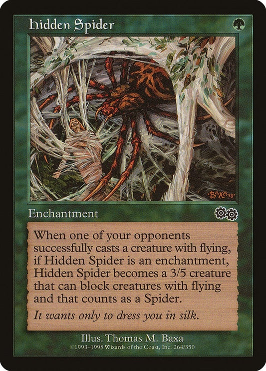Image for Hidden Spider (264) (Urza's Saga) - Magic: The Gathering