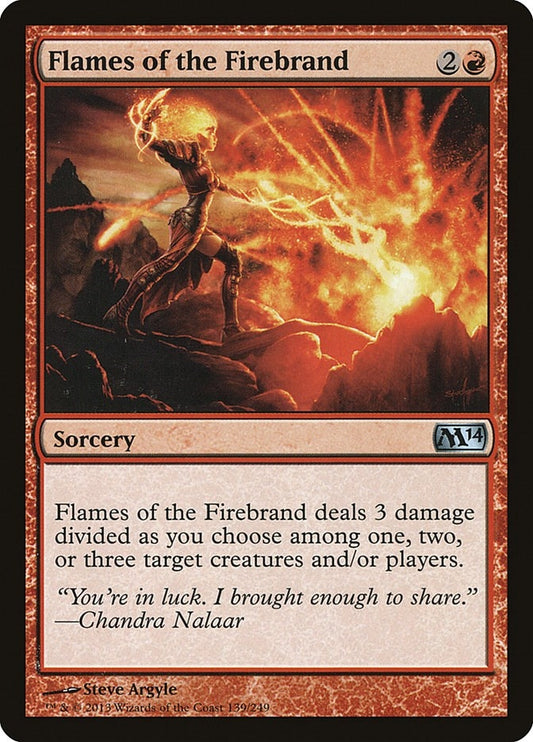 Image for Flames of the Firebrand (139) (Magic 2014 (M14)) - Magic: The Gathering