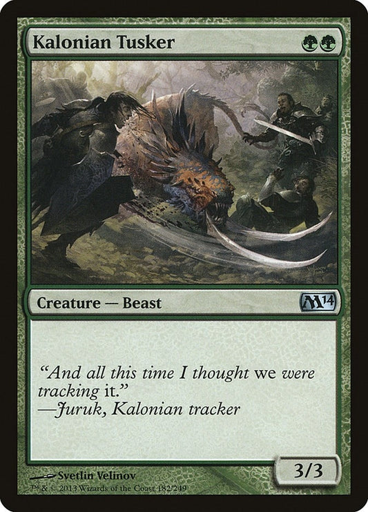 Image for Kalonian Tusker (182) (Magic 2014 (M14)) - Magic: The Gathering
