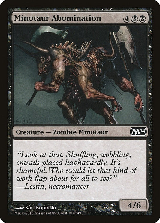 Image for Minotaur Abomination (107) (Magic 2014 (M14)) - Magic: The Gathering