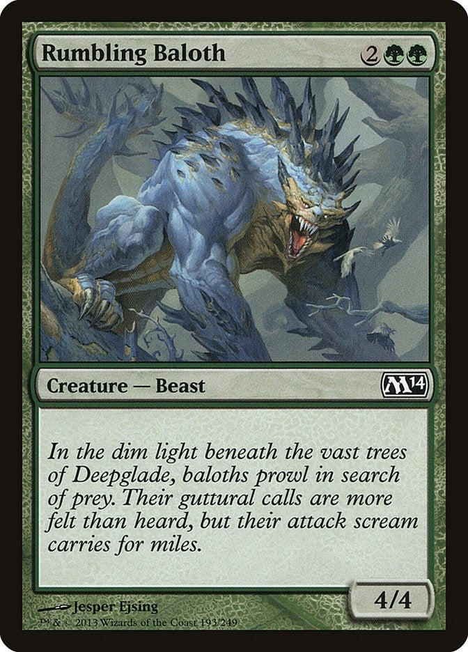 Image for Rumbling Baloth (193) (Magic 2014 (M14)) - Magic: The Gathering