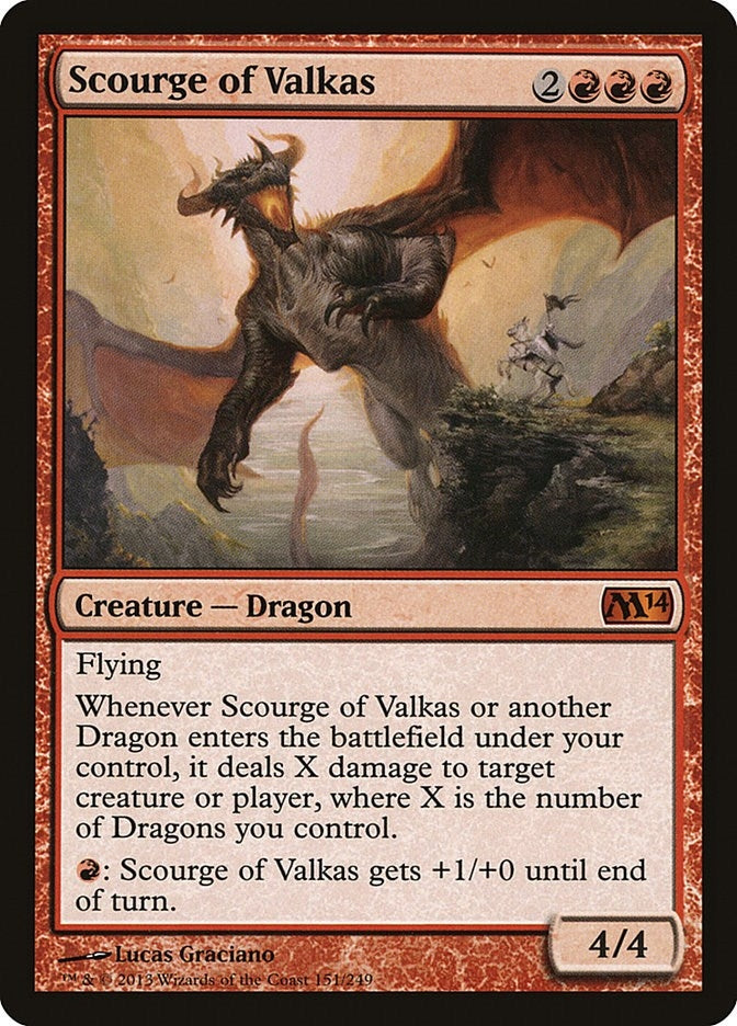 Image for Scourge of Valkas (151) (Magic 2014 (M14)) - Magic: The Gathering